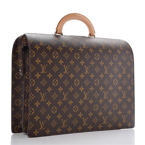 louis vuitton serviette fermoir|LOUIS VUITTON Monogram Serviette Fermoir Briefcase.